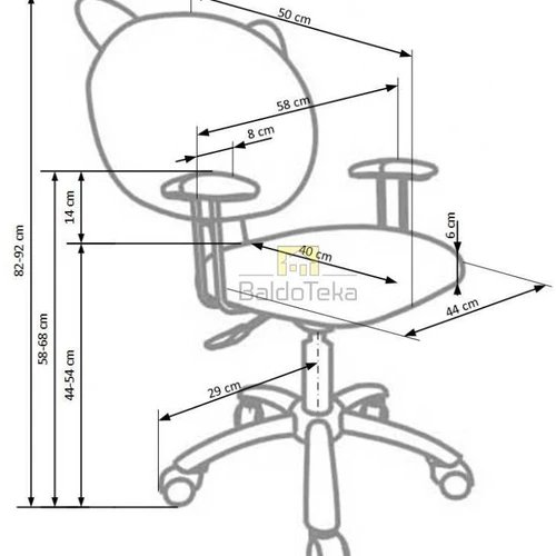 Tvirti baldų ratukai, atlaikantys iki 80 kg