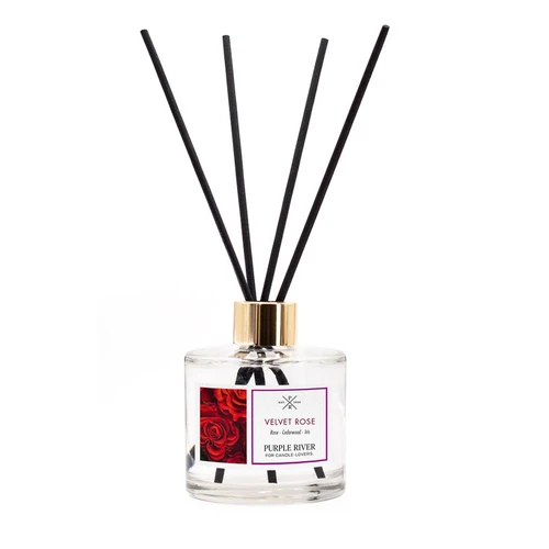 Kvapų difuzorius Purple River, 100 ml, 7 × 7 × 7 cm - Dekoracijos