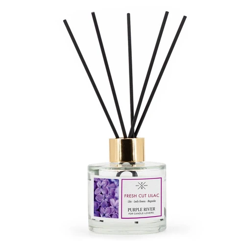 Kvapų difuzorius „Purple River“, 100 ml, Fresh Cut Lilac, 7 × 7 × 7 cm
