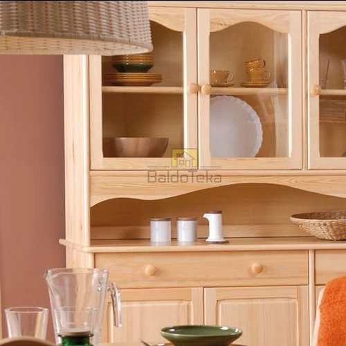 Patogi ir tvarkinga pušinė lova 118x190x47 cm