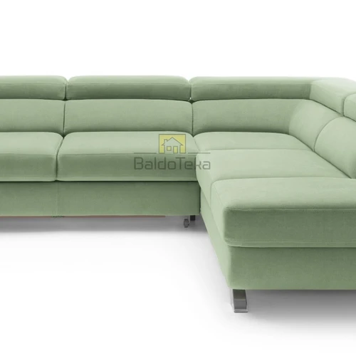 Ergonominė sofos lova su reguliuojama atrama ir patvariu užpildu