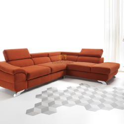 Sofos lova su keičiamu audiniu/oda ir patogia miegamąja dalimi