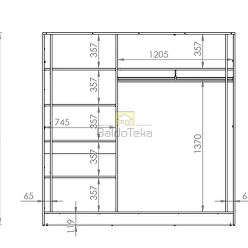 Aukštos kokybės LAHTI spinta balta matinė