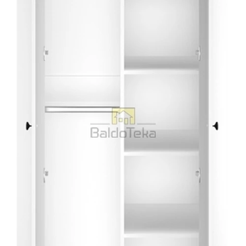 Plati ir erdvi spinta balta matinė spalva