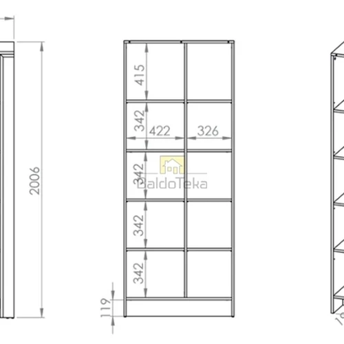 Balta matinė spinta su met. rankenėlėmis