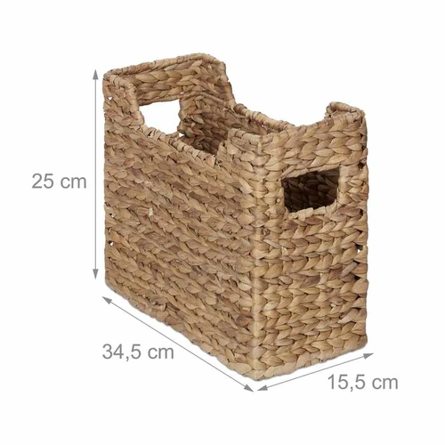 Laikraščių ir žurnalų laikymo krepšelis Relaxdays 10048134.0, 34,5 × 25 × 15,5 cm - Dekoracijos