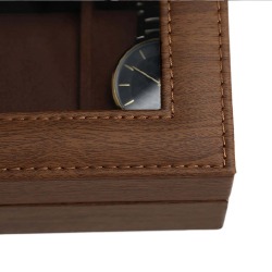 Laikrodžio dėžutė su 6 skyriais, rudos spalvos - Kita