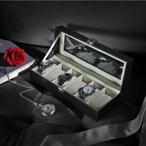 Elegantiška 6 laikrodžių saugykla