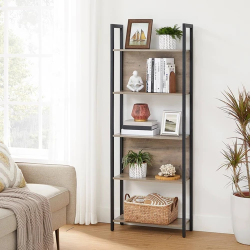 Knygų lentyna su apsauga nuo apvirtimo ir rankiniu