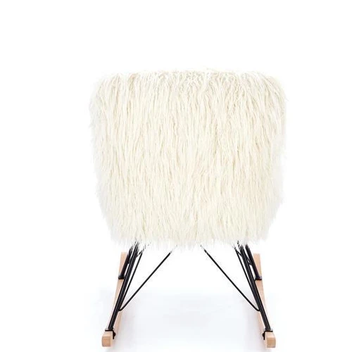 Minkšta kreminės spalvos sofa lova su natūraliomis medžio kojomis