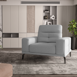 Klasikinis fotelis su inovatyviais sprendimais