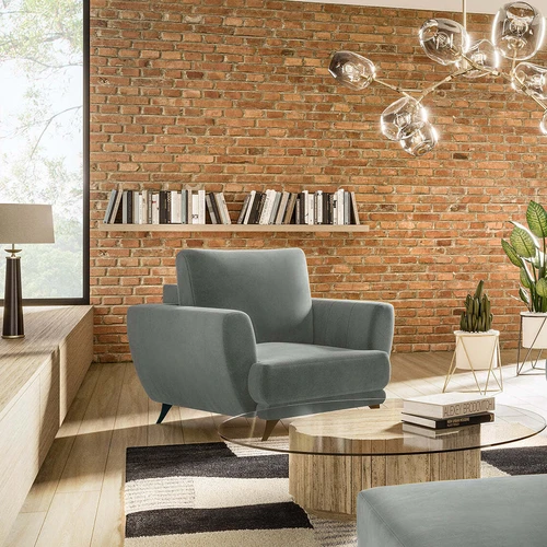 Modernus EL7389 fotelis su didelio elastingumo sėdynės pagalve