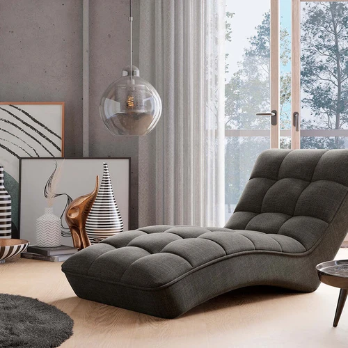 Šezlongas EL9873 su HR porolono amortizacija ir minkštu audiniu