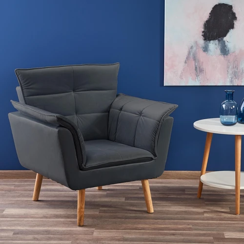 Stilingos sofos kėdės su kaštoniniais apmušalais ir tamsiomis kojomis