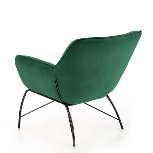 Patogi sofos lova su tamsiai žalia aksomine danga