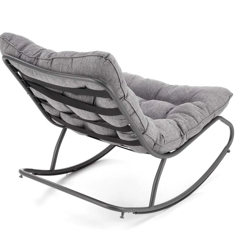 Minkšta pilka sofa lova su miltelinio plieno karkasu