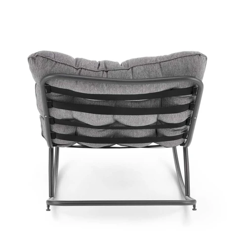 Šiuolaikiška pilka sofa lova 80x115 cm su patvaria medžiaga