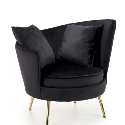 Minkšta tamsiai žalia kėdė su moderniu dizainu ir aksominiu audiniu