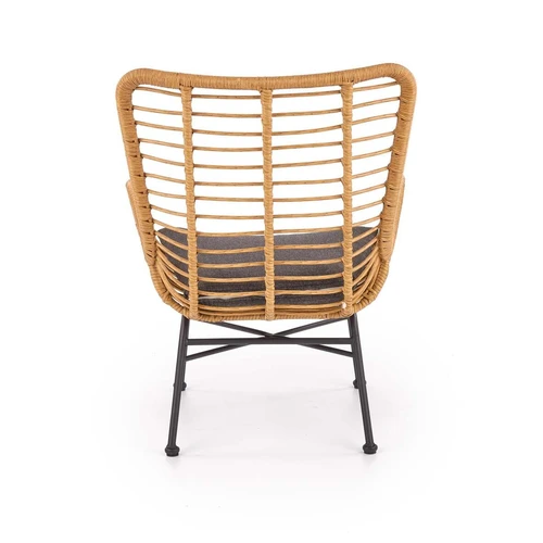 Stilingos kėdės su sintetinio rotango ir plieno apvadais