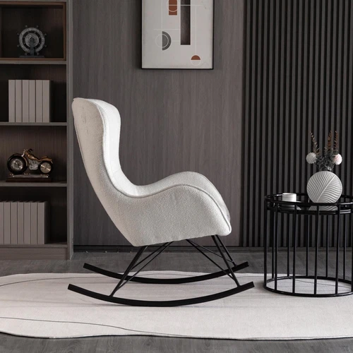 Ergonominė balta-juoda sofos lova su milteliniu plienu