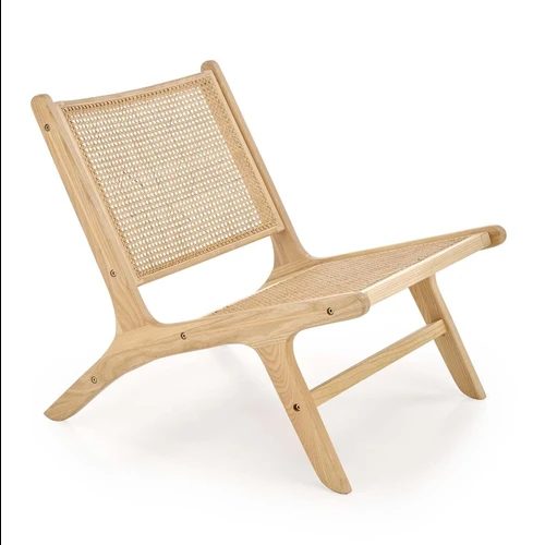 Uosio masyvo kėdės su rotango elementais