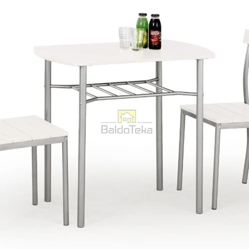 MDF ir metalo stalas su reguliuojamomis kėdėmis – modernus dizainas