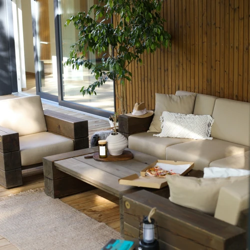 Lauko baldai ¦ TIMBER Kampinės sofos komplektas N-1 - Lauko baldų komplektai