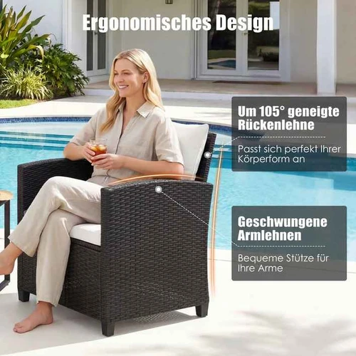 Lauko baldų komplektas, 3 dalių - Lauko baldų komplektai