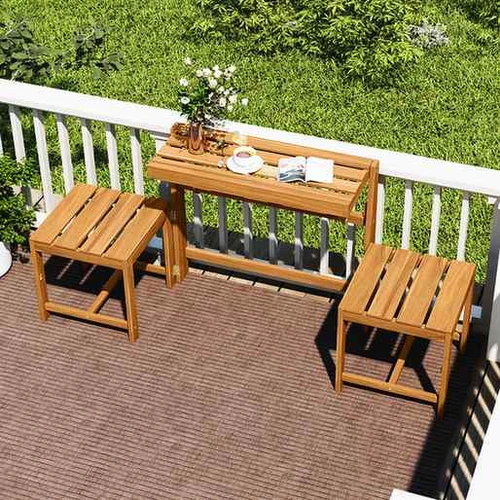 Lauko baldų komplektas, 3 viename, 2 sėdimos vietos, 54,6 × 180,3 × 80 cm