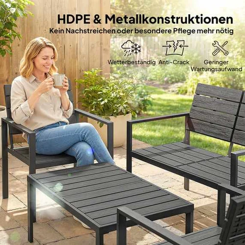 Lauko baldų komplektas, 4 dalių - Lauko baldų komplektai