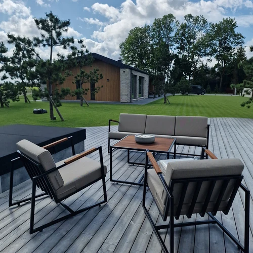 Lauko baldų komplektas ¦ MODERN 3+1+1+stalas - Lauko baldų komplektai