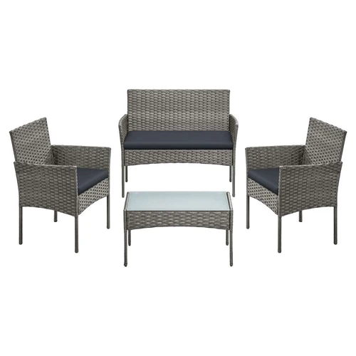 Lauko baldų komplektas SONGMICS GGF004K05, Kėdės, dvivietis suolas ir stalas