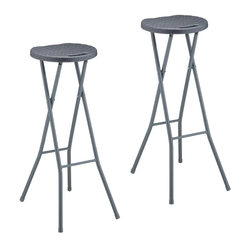 Lauko baro kėdės Relaxdays 10045729.0, 2 vnt, 34 × 80 × 45 cm