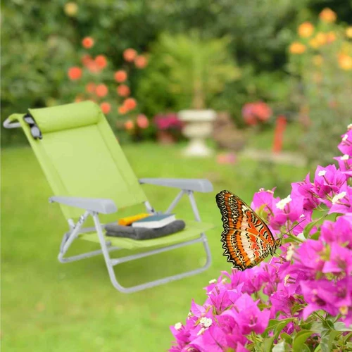 Lauko gultas Relaxdays 10026478_53, 8 padėtys, 58 × 76,5 × 80 cm - Gultai