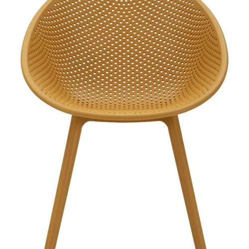 Lauko kėdės Ibiza, 2 vnt, Geltonos, 59 × 83 × 59 cm - Kėdės