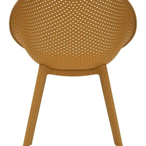 Lauko kėdės Ibiza, 2 vnt, Geltonos, 59 × 83 × 59 cm - Kėdės