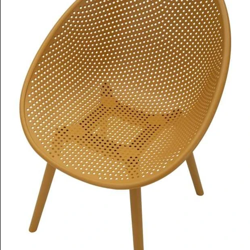 Lauko kėdės Ibiza, 2 vnt, Geltonos, 59 × 83 × 59 cm - Kėdės