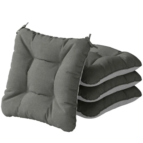 Lauko sėdynių pagalvėlės, 4 vnt, 39,5 × 39,5 × 10 cm