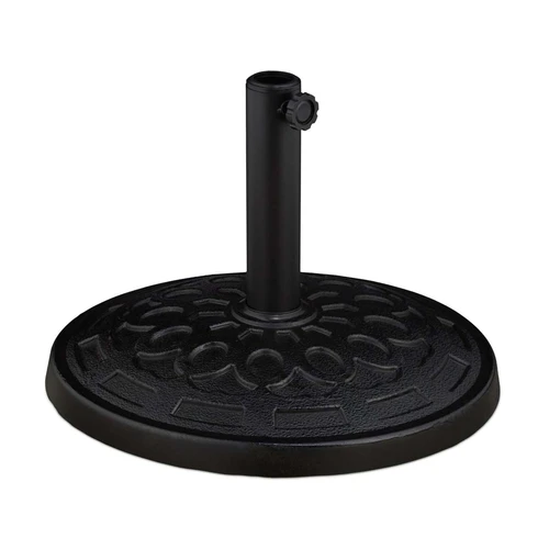 Lauko skėčio pagrindas Relaxdays 10042446.0, 2 adapteriai, Juoda, 48,5 × 34 × 48,5 cm