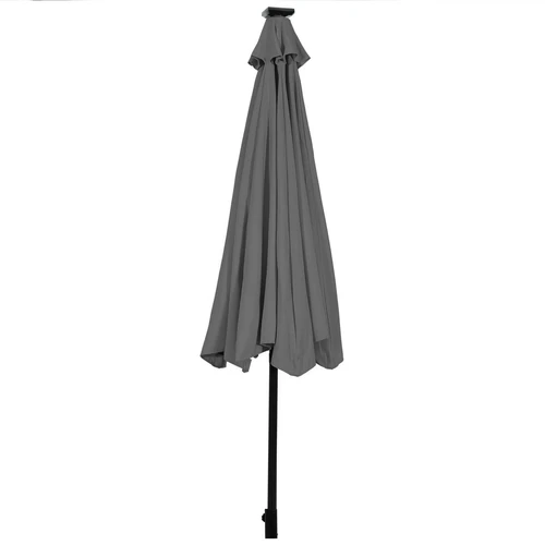 Lauko skėtis 300x253cm., pilkos/juodos spalvos