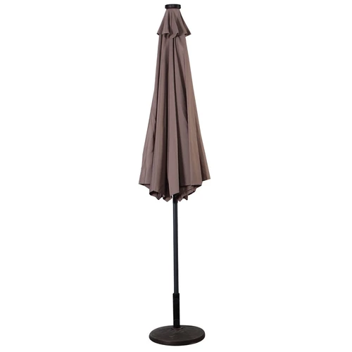 Lauko skėtis 300x253cm., rudos/juodos spalvos