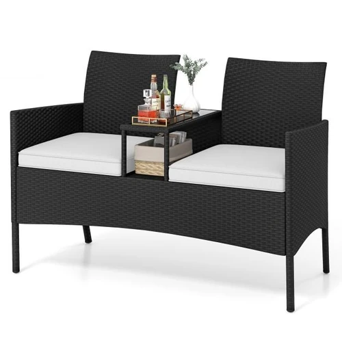 Lauko sofa, 2 vietų, 126 × 62 × 84 cm - Kėdės