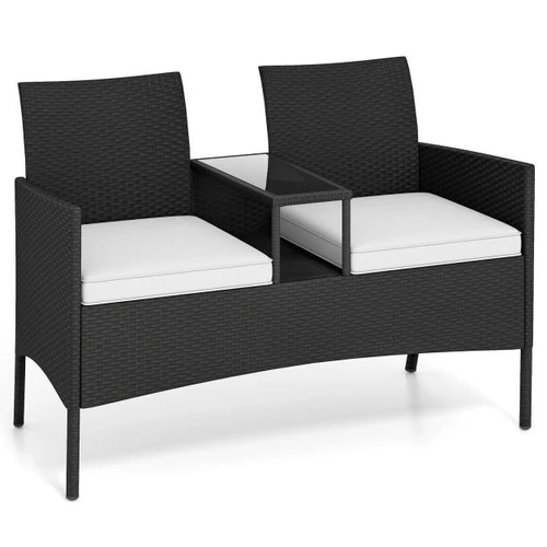 Lauko sofa, 2 vietų, 126 × 62 × 84 cm