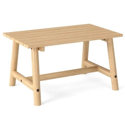 Lauko stalas 90x55x50cm., šviesiai rudos spalvos