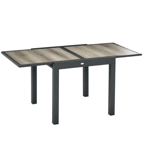 Lauko stalas Outsunny 160x80x75cm., tamsiai pilkos spalvos