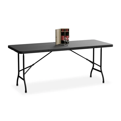 Lauko stalas Relaxdays 10049598_46, sulankstomas, iki 8 žmonių, 180 × 72 × 74 cm