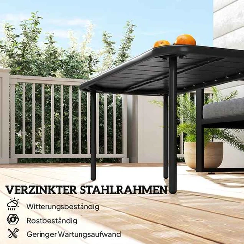 Lauko staliukas, Juoda, 90 × 43 × 50 cm - Stalai