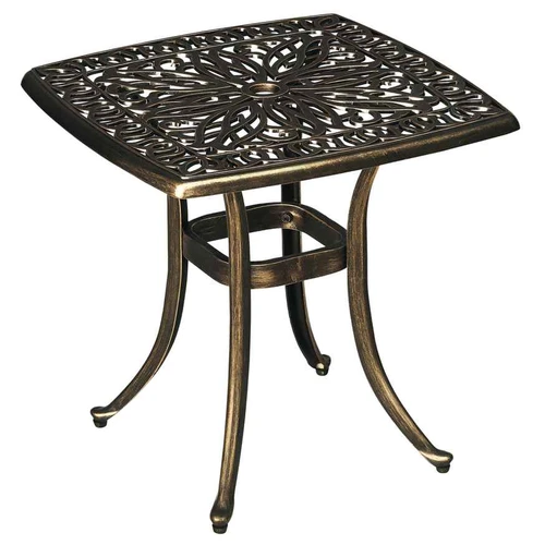 Lauko staliukas Outsunny 54x54x52,5cm., bronzinės spalvos