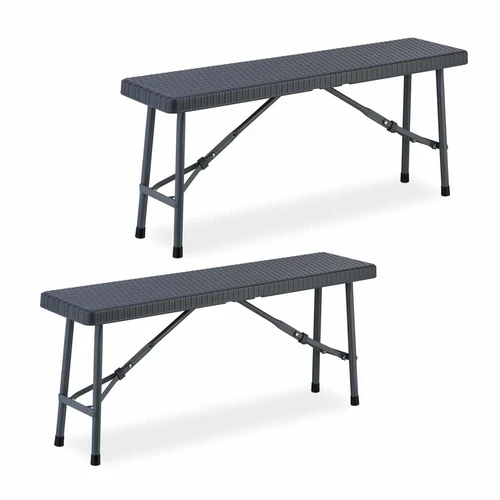 Lauko suolai Relaxdays 10049575.0, 2 vnt, Pilki, 102 × 42 × 25 cm