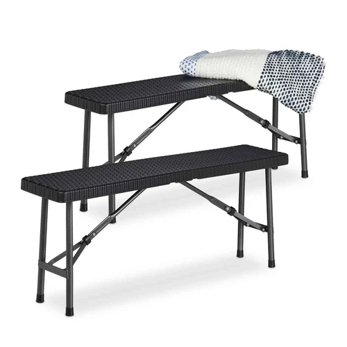 Lauko suolai Relaxdays, 2 vnt, Juodi, 100 × 42 × 25 cm